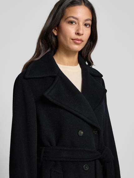 Marella Mantel aus Woll-Mix Marine 3