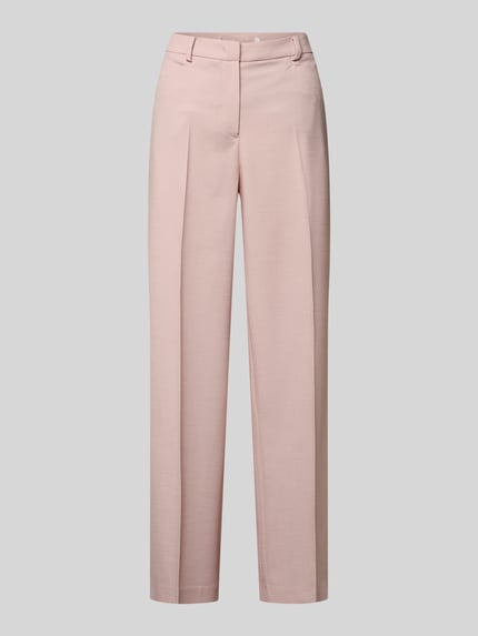 Broek van viscosemix met persplooien Shop The Look MANNEQUINE
