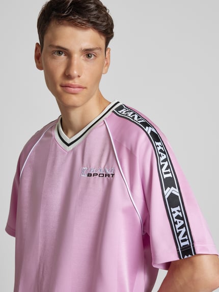 Karl Kani Trikot mit Label-Stitching Pink 3