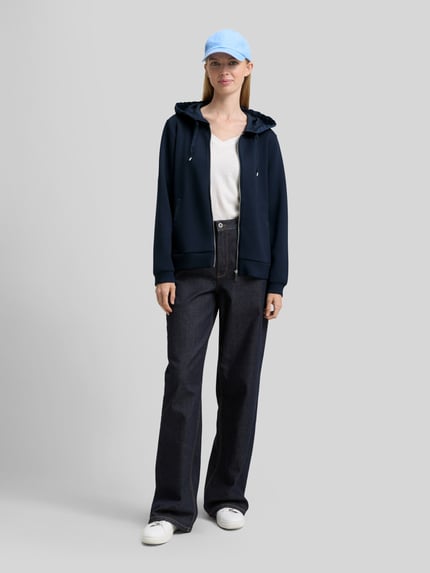 Tom Tailor Regular Fit Sweatjacke mit Viskose-Anteil  Marine 1