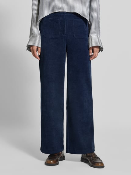 ICHI Relaxed Fit Cordhose mit Stretch-Anteil Modell 'KATE' Marine 4