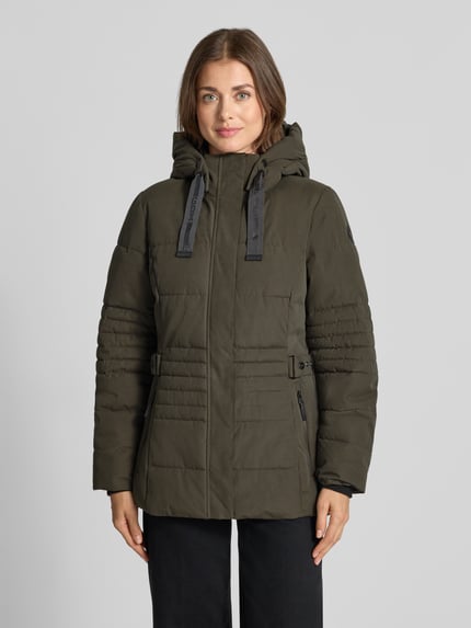 G.I.G.A. DX Jacke mit Kapuze und Label-Patch Oliv 4