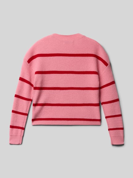 ONLY Regular Fit Strickpullover aus Viskose-Mix Modell 'FRANCA' Rosa 3
