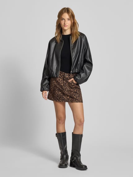 PIECES Slim fit gebreide pullover van viscosemix, model 'MIRA' Zwart - 1