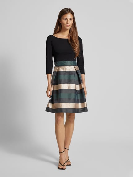 SWING Cocktailkleid mit U-Boot-Ausschnitt Dunkelgruen 1
