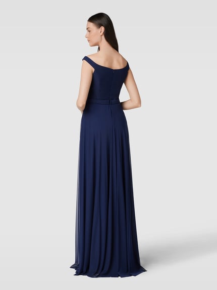 TROYDEN COLLECTION Abendkleid mit Off-Shoulder-Look Marine 5