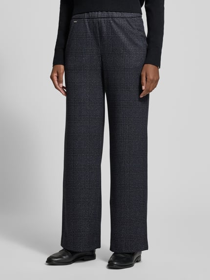 Brax Broek met elastische band, model 'MAINE' Donkerblauw - 4