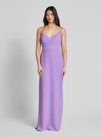 Vera Wang Bride Avondjurk in wikkellook, model 'BORDEUX' Violet - 4