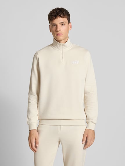 PUMA Performance Bluza z wyhaftowanym logo Złamany biały 4