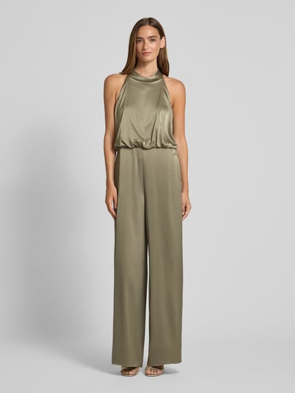 V by Vera Mont Regular Fit Jumpsuit mit Strukturmuster Oliv 4