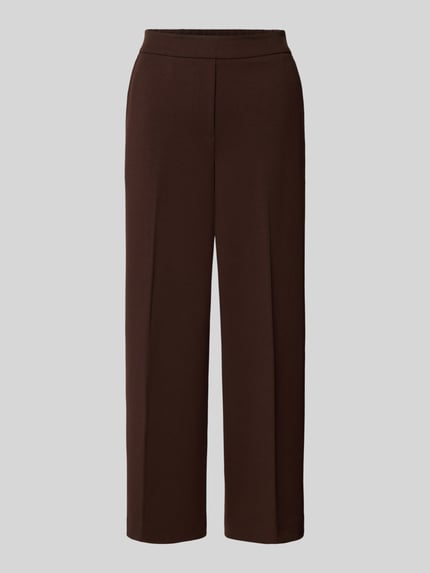 s.Oliver RED LABEL Regular fit culotte met viscose Donkerbruin - 2