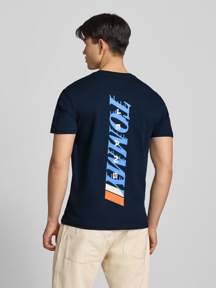 Tommy Jeans regular fit T-shirt van puur katoen Marineblauw - 5