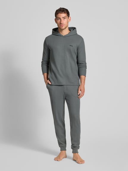 BOSS Relaxed Fit Sweatpants aus Baumwoll-Mix Schilf 1