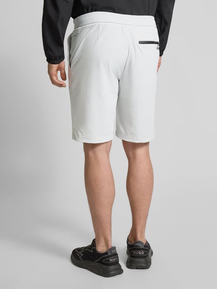 BOSS Green Regular Fit Shorts aus schnell trocknendem Material Hellgrau 5