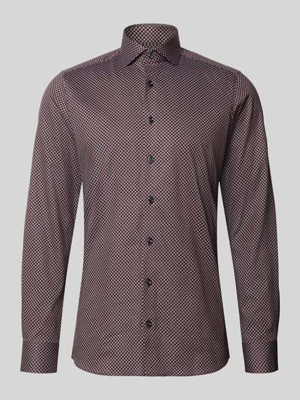 OLYMP Level 5 Slim Fit Businesshemd mit Kentkragen Royal Kent Rot 1