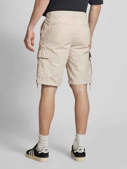 JACK & JONES Korte regular fit cargobroek met riemlussen, model 'COLE BARKLEY' Offwhite - 5