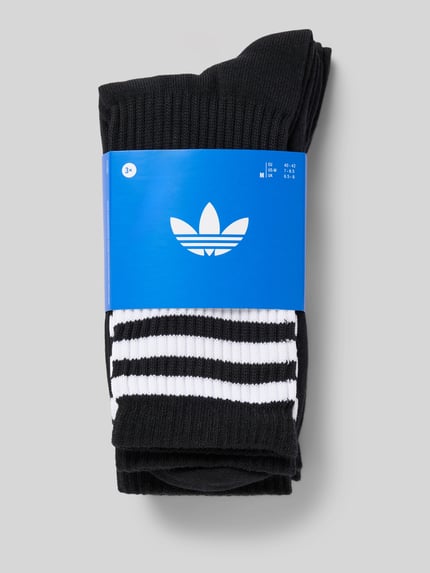adidas Originals Sokken met logoprint in een set van 3 paar Zwart - 3
