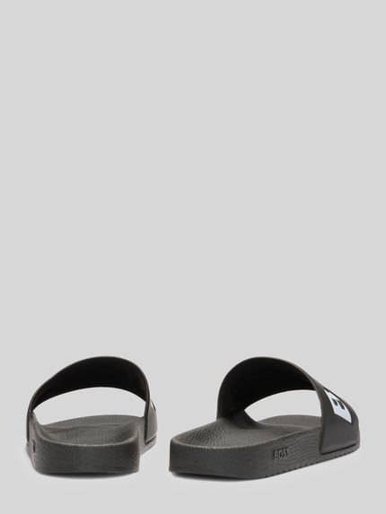 BOSS Badeschuhe mit Logo-Print Modell 'ARYEH_SLID' Black 3
