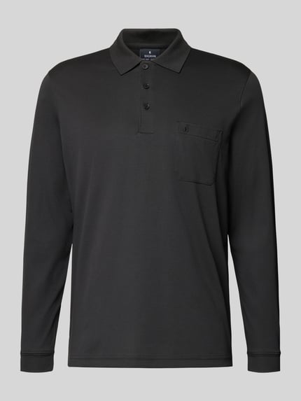 RAGMAN Regular Fit Poloshirt mit Brusttasche Black 2