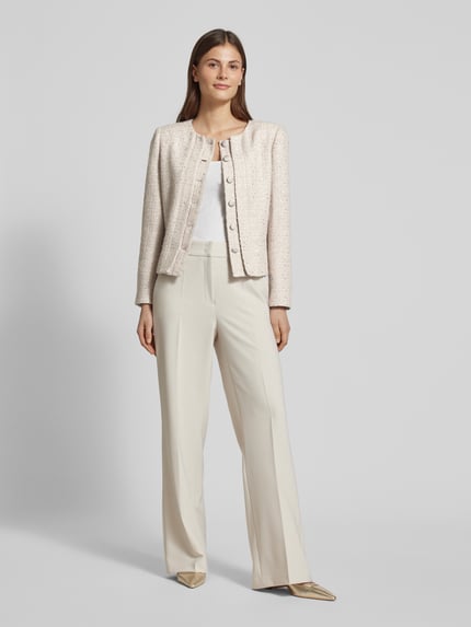 Emporio Armani Regular Fit Blazer mit Woll-Anteil Sand 1