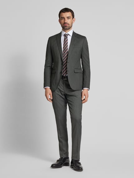 MCNEAL Super Slim Fit 2-Knopf-Sakko mit Reverskragen Anthrazit 1