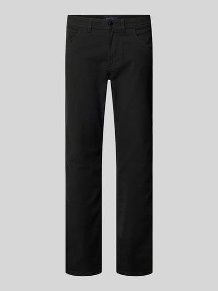 Christian Berg Men slim fit jeans in 5-pocketmodel Zwart - 1