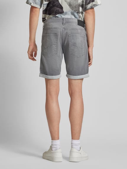 JACK & JONES Regular Fit Jeansshorts im 5-Pocket-Design Modell 'RICK' Hellgrau 5