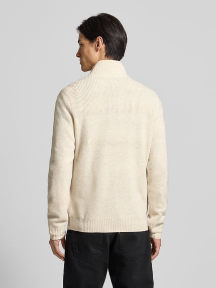 MCNEAL Strickpullover aus Lammwolle Kitt Melange 5
