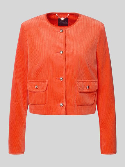 Regular Fit Kurzblazer aus reiner Baumwolle Shop The Look MANNEQUINE