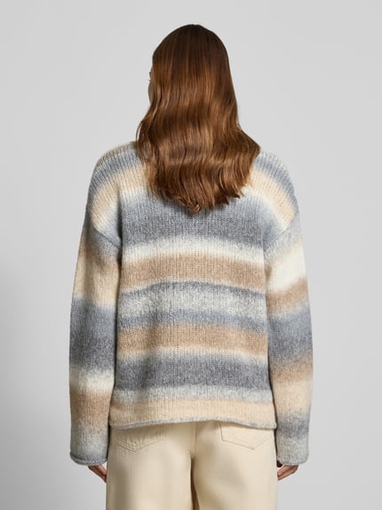 Milano Italy Rollkragenpullover aus Woll-Mix mit Alpaka-Anteil Offwhite 5