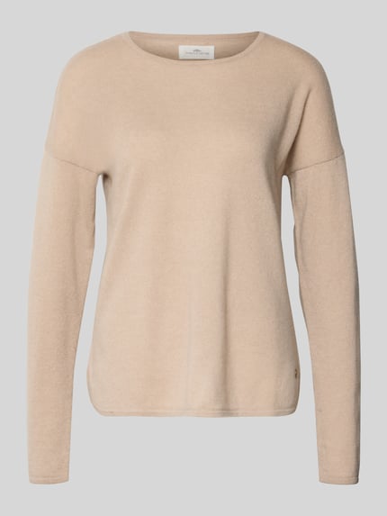 Fynch-Hatton Strickpullover aus reinem Kaschmir mit Rundhalsausschnitt Beige 2