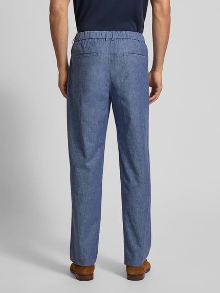 Matinique Regular Fit Chino aus Leinen-Baumwoll-Mix Modell 'hart' Blau 5