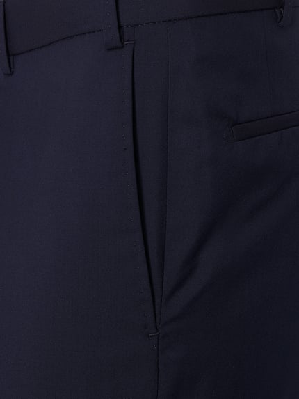 Hiltl Regular fit stoffen broek van scheerwol Donkerblauw - 4