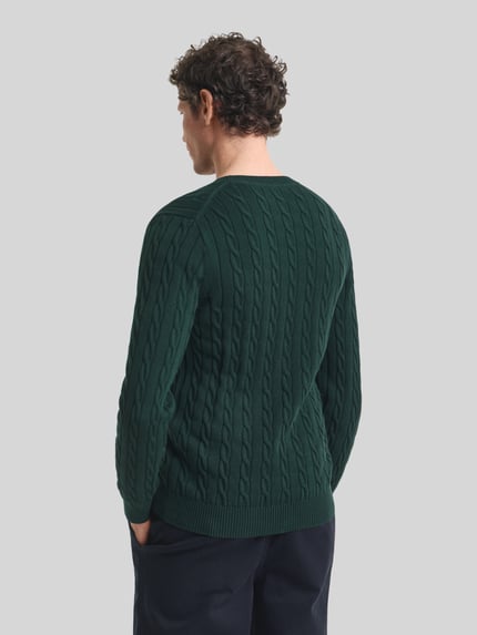 GANT Regular Fit Pullover mit Logo-Stickerei Dunkelgruen 5