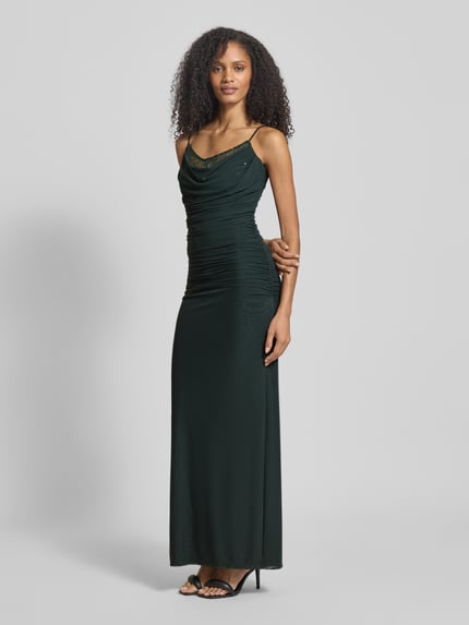 VM by Vera Mont Abendkleid mit Spitzenbesatz Dunkelgruen 1