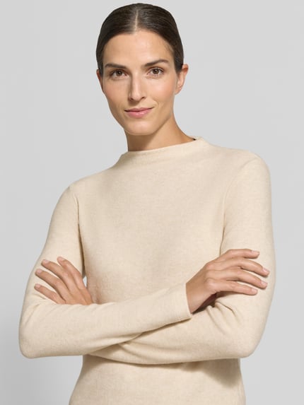 someday. Slim Fit Strickpullover aus Viskose-Mix Modell 'Kosie' Beige 3