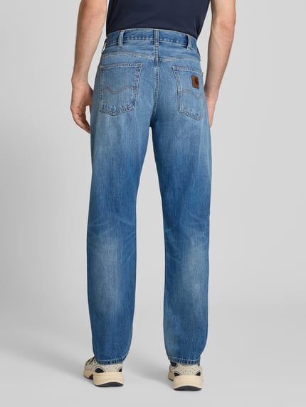 Carhartt Work In Progress Straight Fit Jeans aus reiner Baumwolle Modell "MARLOW" Jeansblau 5