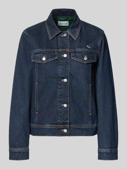 Jeansjacke mit Logo-Detail Shop The Look MANNEQUINE