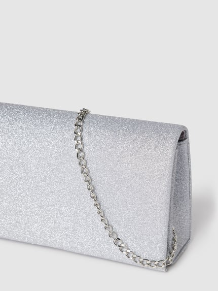 Jake*s Cocktail Clutch in glanzende look Zilver - 3