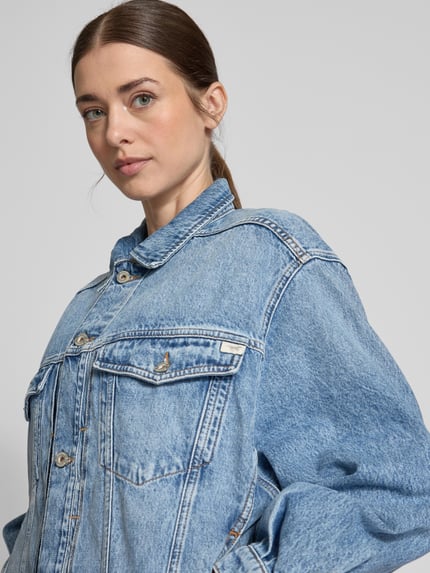 Mustang Jeansjack met borstzakken Jeansblauw - 3