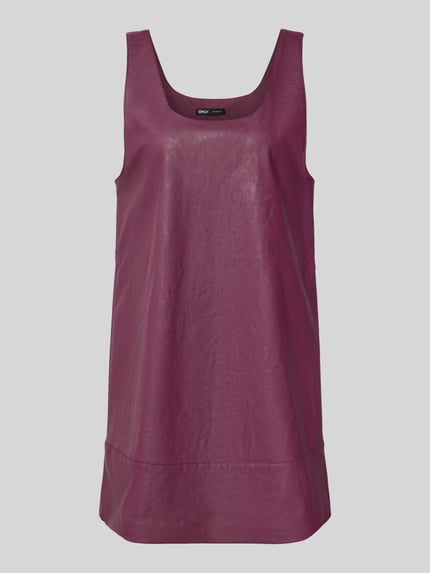 ONLY Sukienka mini o kroju oversized bez rękawów model ‘JOSIE’ Bordowy 2