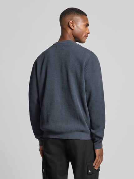 Jake*s Studio Men Regular Fit Longsleeve mit Rundhalsausschnitt Rauchblau 5