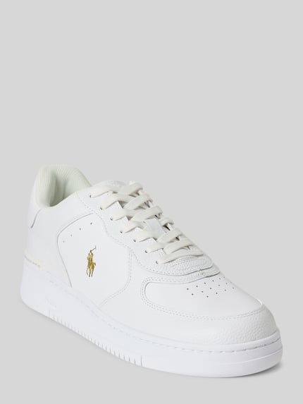 Polo Ralph Lauren Low Top sneakers van echt rundleer Wit - 1