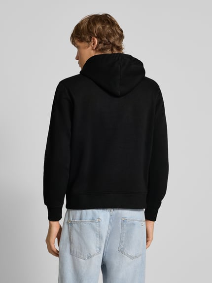JACK & JONES Hoodie met labelprint model 'SOHO' BLACK - 5