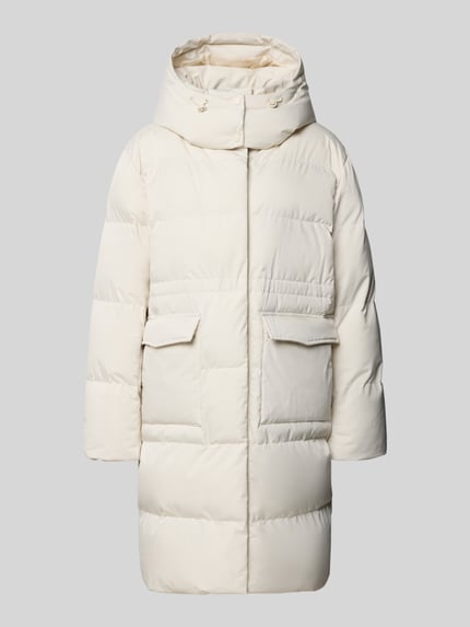 OPUS Steppmantel mit Pattentaschen Modell 'Hallusi' Offwhite 2