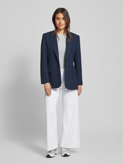 CAMBIO Flared Jeans mit verkürztem Schnitt Modell 'PALLAZZO' Weiss 1