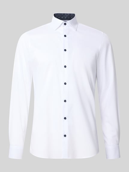 OLYMP Level 5 Slim Fit Businesshemd mit Kontrastkragen-Innenseite Weiss 2
