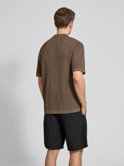 JACK & JONES Premium Freizeithemd mit Knopfleiste Modell 'AARTO' Mittelbraun 5