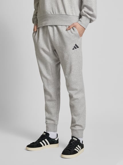adidas Sportswear Relaxed fit sweatpants met logostitching Lichtgrijs - 4