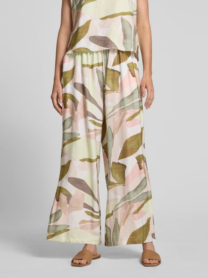 ZABAIONE Stoffhose mit elastischem Bund Khaki 4
